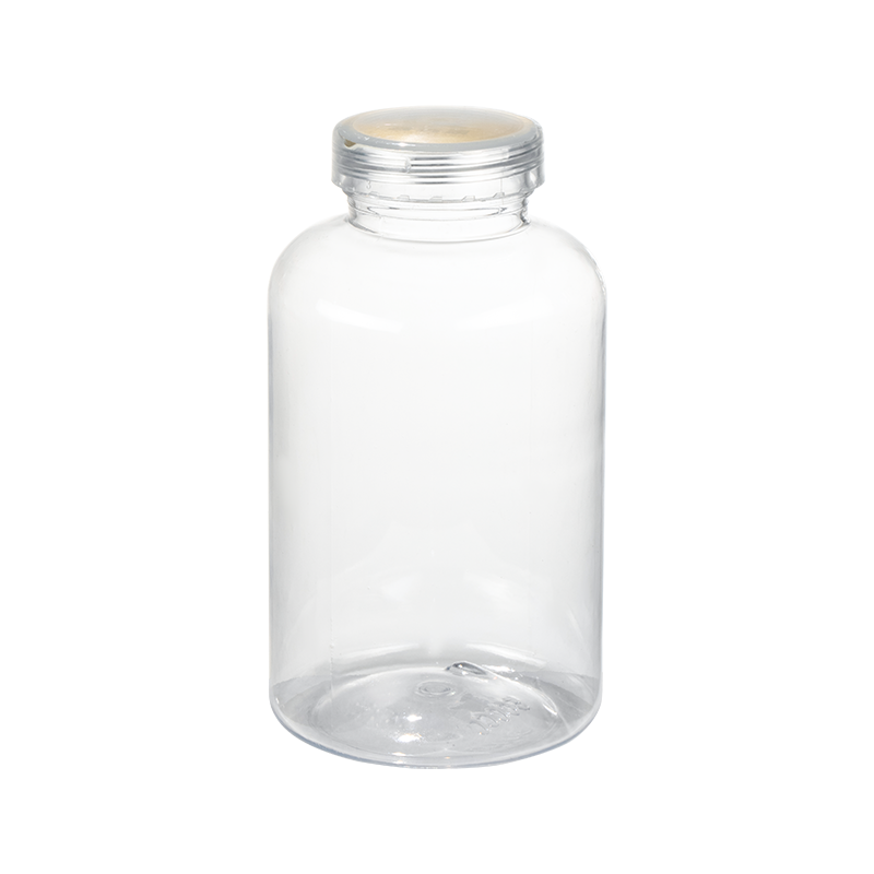 Flacon rotund simplu PET de 500 ml